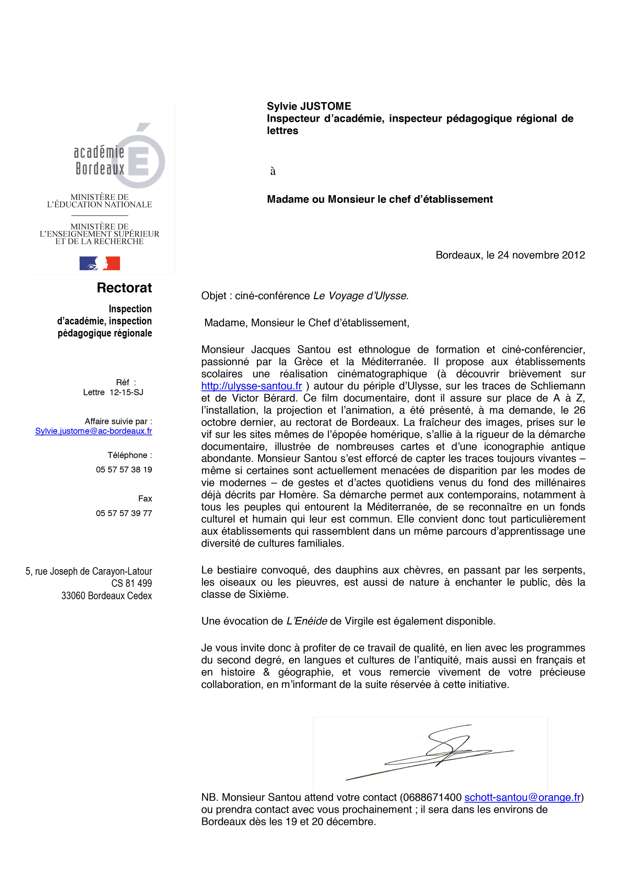 lettre de recommandation academique