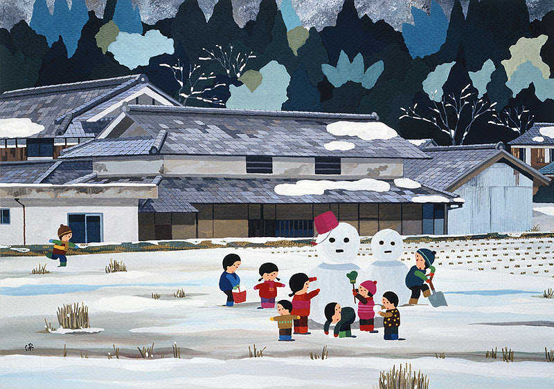 無料印刷可能和風 冬 風景 イラスト ディズニー画像のすべて