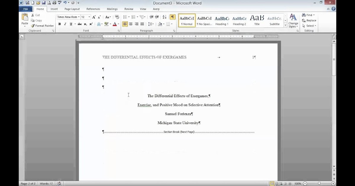 Sample Of Level 2 Heading In Apa / Apa Citation Generator ...