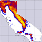 image of snow data in California