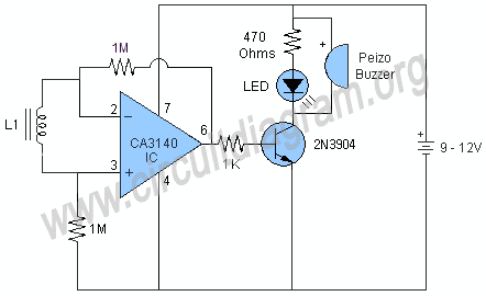 Diy metal detector coil housing build; Simple Metal Detector Circuit Diagram