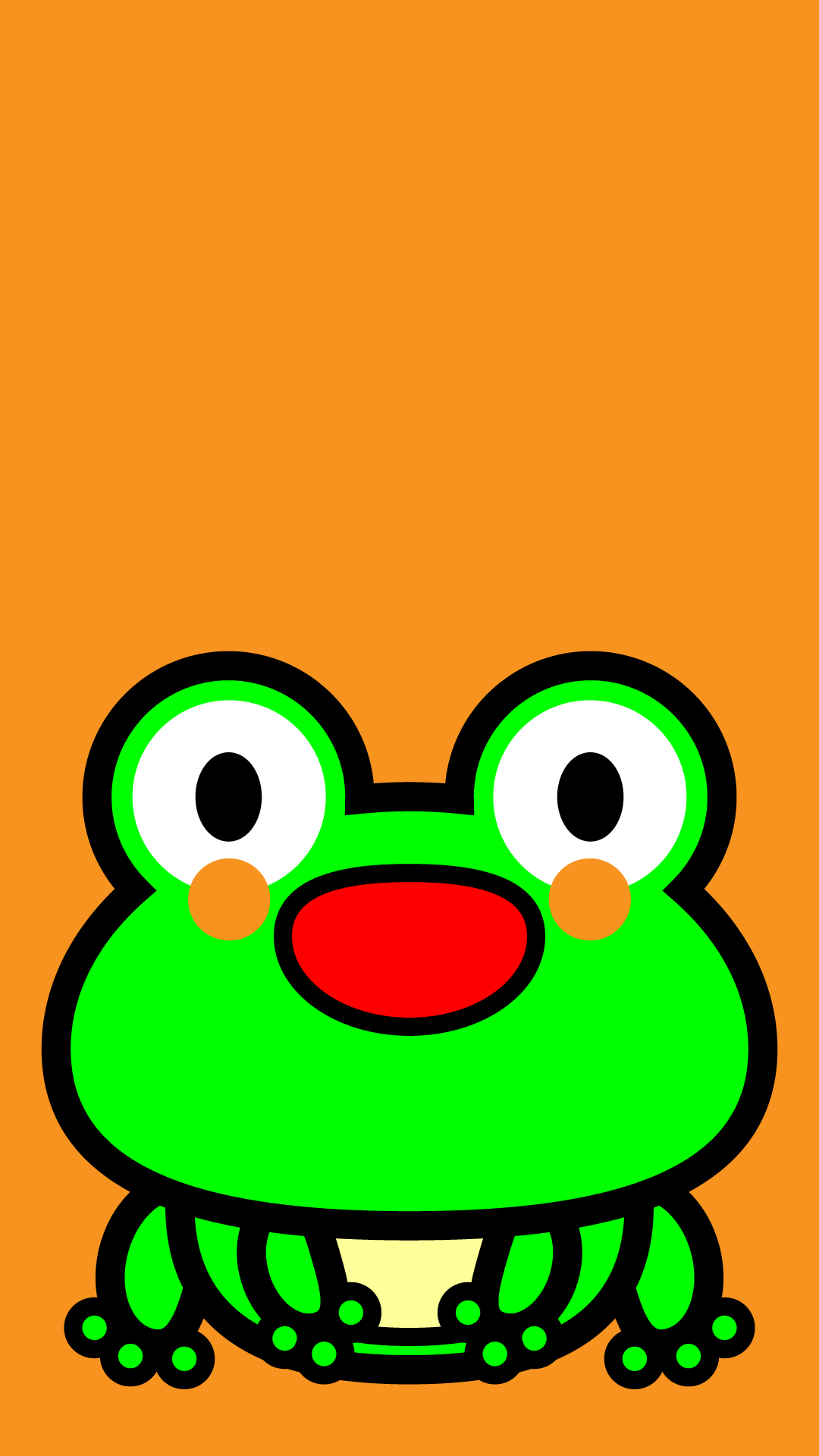 美しい花の画像 最新のhdiphone カエル 壁紙 イラスト