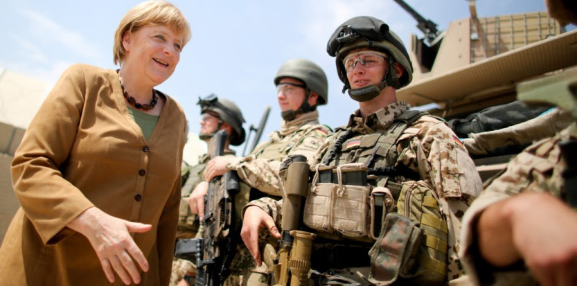 Angela Merkel en visite en Afghanistan