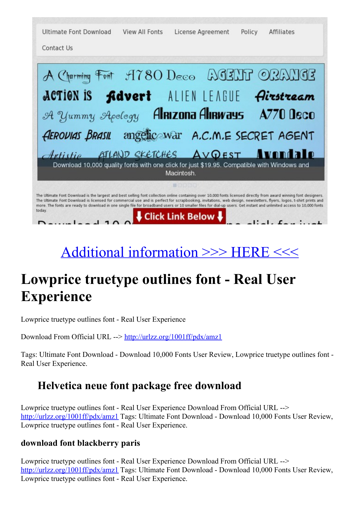 You can also downloads other fonts: Lowprice Truetype Outlines Font Real User Experience