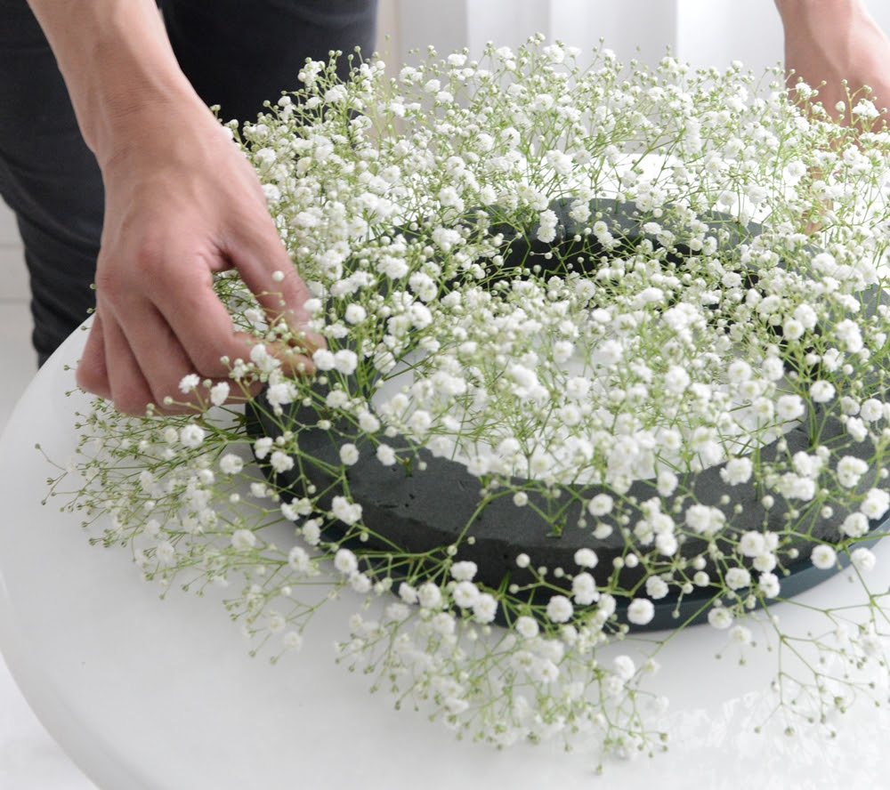 ベスト50 リース 花 作り方 最高の花の画像