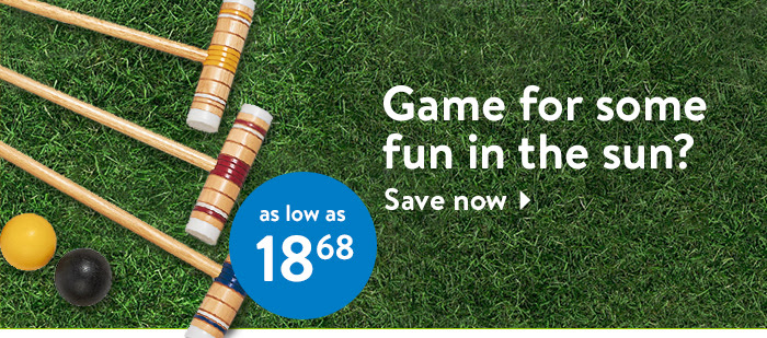 Game for some fun? Shop for lawn games. 