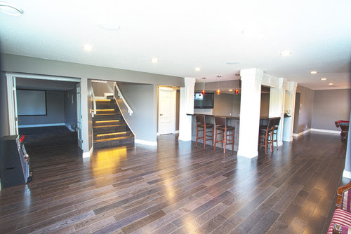 Homeadvisor estimates the average cost of finishing a basement to run between $6,500 to $18,500 with a return on investment of about 69 percent. 10 Ideas For An Exciting Basement Addition To The Home Alair Homes Bradford