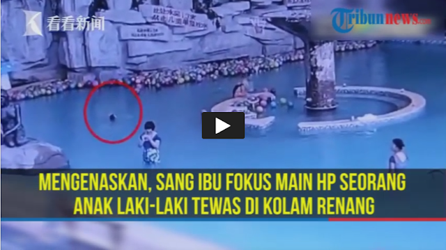 Mengenaskan! Ibu Keasyikan Main Hp, Anak Laki-lakinya Tewas Tenggelam di Kolam Renang