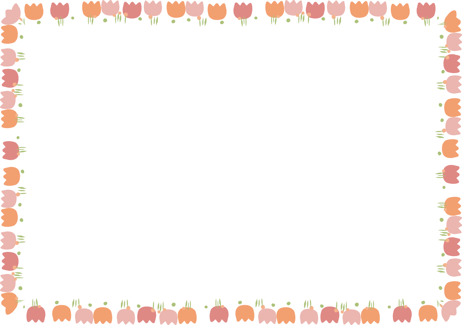 美しい花の画像 ユニークフレーム イラスト フリー 春