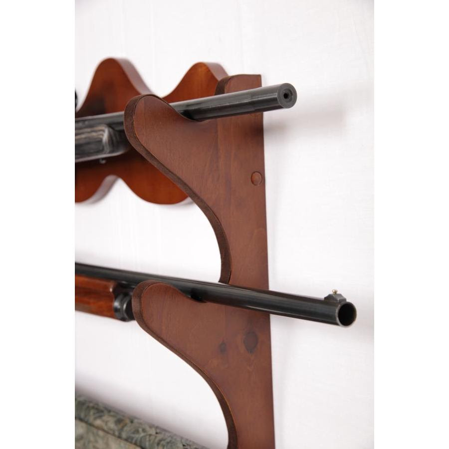 What are the advantages of using locking wall gun rack? American Furniture Classics Gun Display Series Wall Mount Wood Lockable Gun Rack In The Utility Hooks Racks Department At Lowes Com
