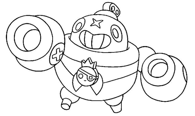 Brawl Stars Coloring Pages Tick Coloring And Drawing - ausmalbild brawl stars tick