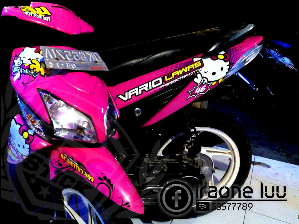 93 Modifikasi Motor Vario Hello Kitty Terkeren Kumbara Modif