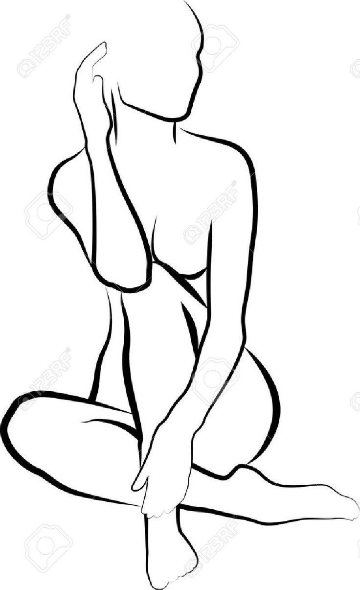 Easy Woman Silhouette Painting Painting Inspired