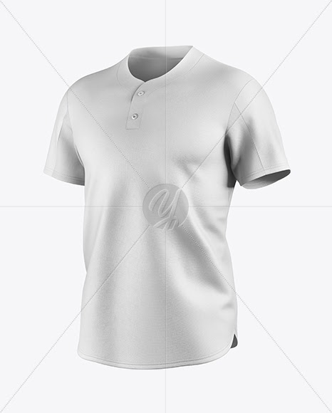 Download Men's Baseball T-Shirt Mockup - Half Side View PSD