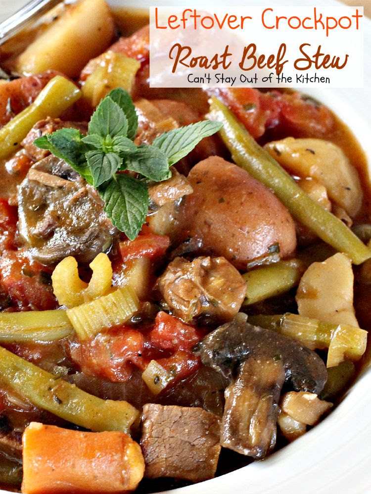 Prime rib marsala or beef marsala pot pie leftover prime pie crust recipe: Leftover Crockpot Roast Beef Stew Can T Stay Out Of The Kitchen
