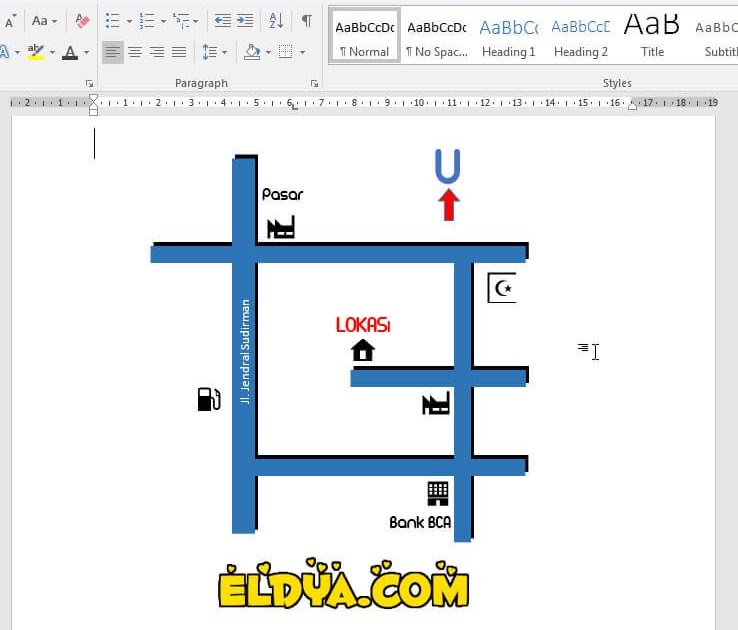  Cara  Membuat  Denah  Lokasi Undangan Dengan  Word  My Books