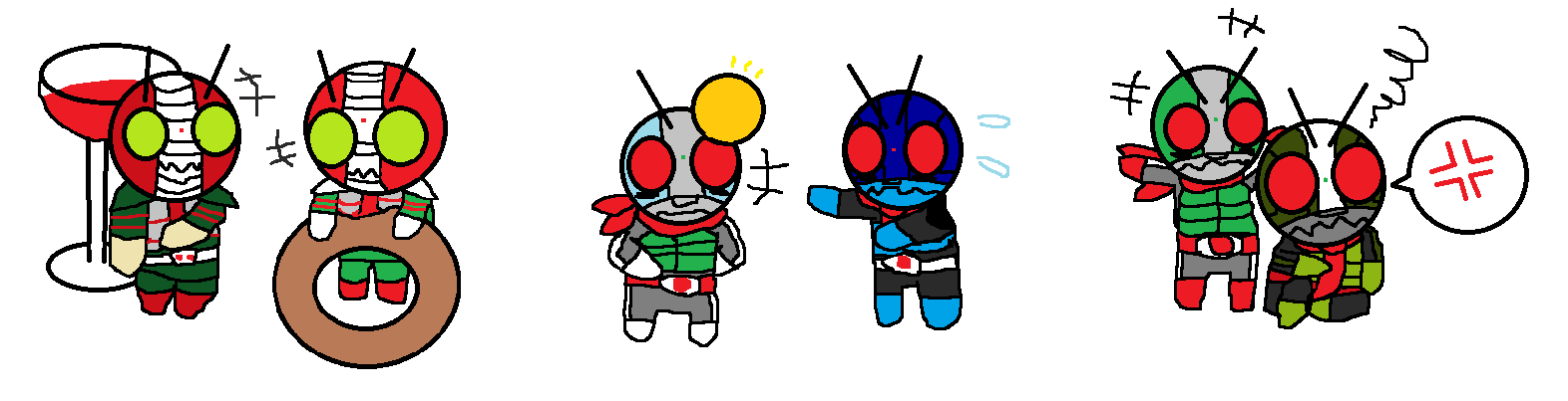 100以上 かわいい 仮面 ライダー 初代 イラスト