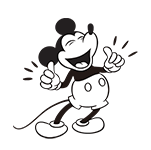 ミッキー イラスト 白黒 写真素材 フォトライブラリー