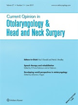 Current Opinion In Otolaryngology