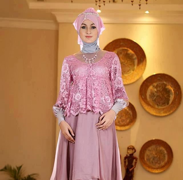 Kebaya Hijab Warna Pink Salem Hijab Muslimah