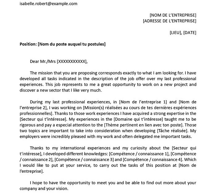 formule de fin lettre de motivation