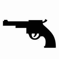 シルエット 銃 イラスト フリー ただの無料イラスト