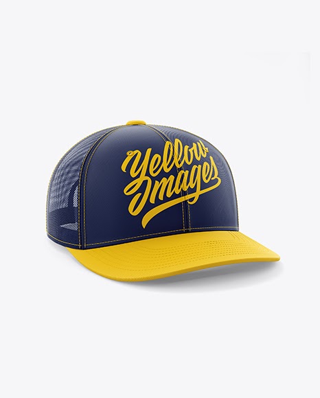 Download Trucker Cap Mockup - Half Side View | Create Iphone ...