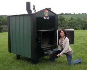 wood burning stove in shed must see ~ ham