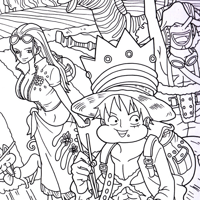 One Piece ワンピース 塗り絵 無料 シモネタ