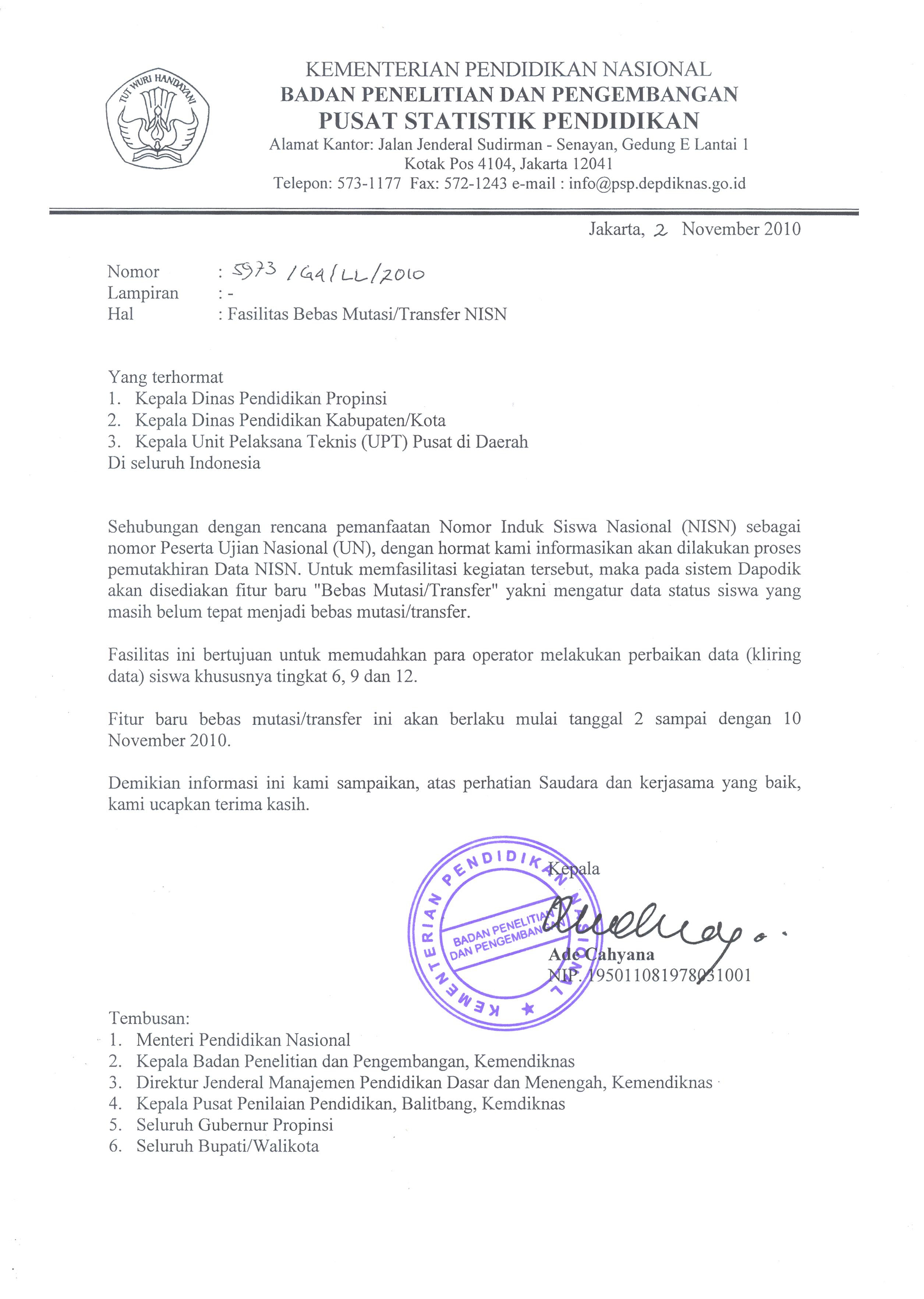 Contoh Surat Permohonan Data - Surat 28