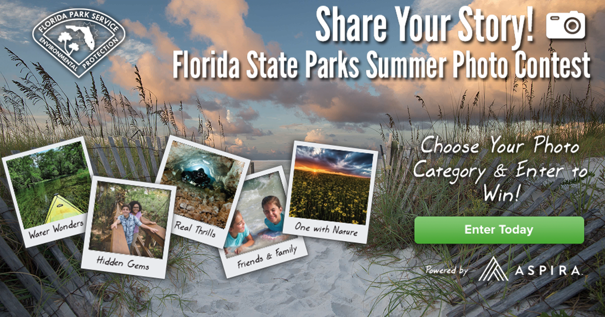 Share your story in the Florida State Parks summer photo contest! Choose your photo category and enter to win. 