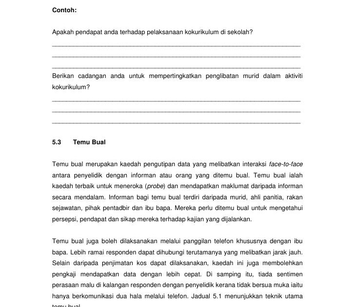 Contoh Soalan Temubual Kajian Kes - Selangor p