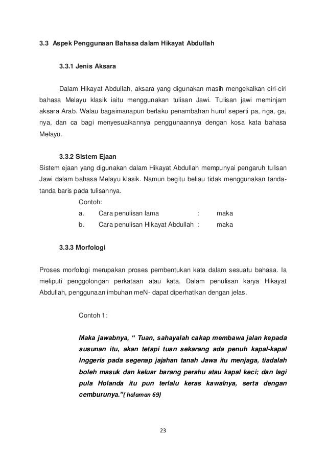 Contoh Tema Hikayat - Contoh Su