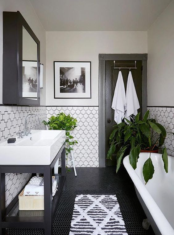 Picking the right storage for both function. Why A Classic Black And White Bathroom Is Always A Winner Decoholic