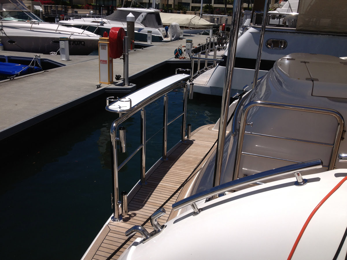 this is stainless steel boat rails gold coast step wilson