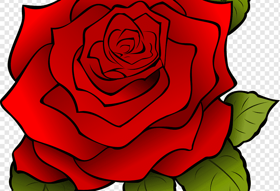  Gambar  Bunga  Mawar  Merah Kartun