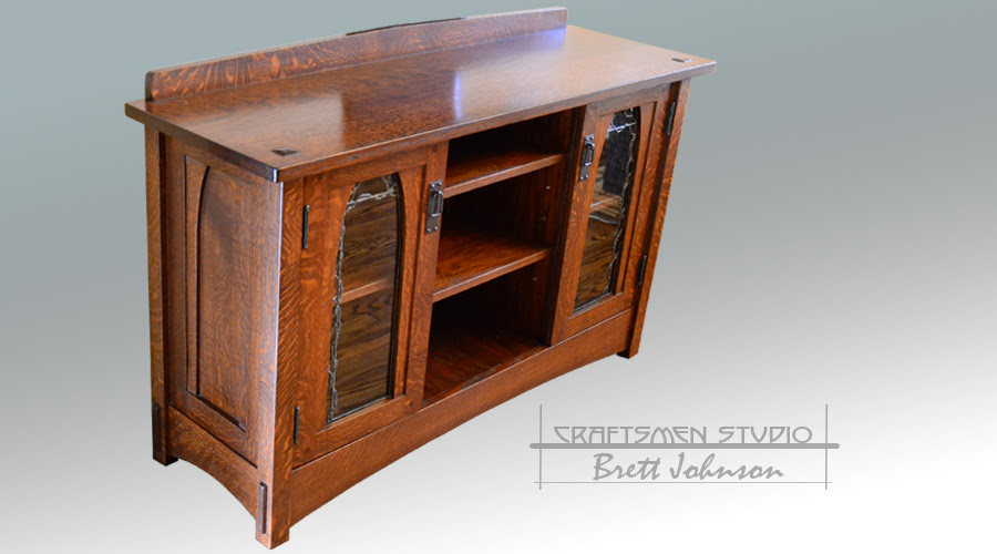 Three piece set includes the gaming entertainment center and two media towers. Craftsman Media Cabinet Arts And Crafts Furniture