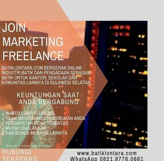 Join Marketing Freelance | Libur Telah Tiba