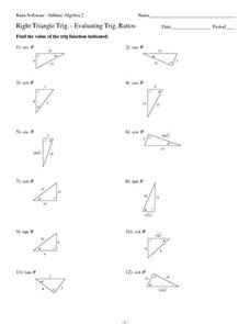 With which student do you agree? Right Triangle Trigonometry Evaluating Trigonometric Ratios Worksheet For 10th 12th Grade Lesson Planet