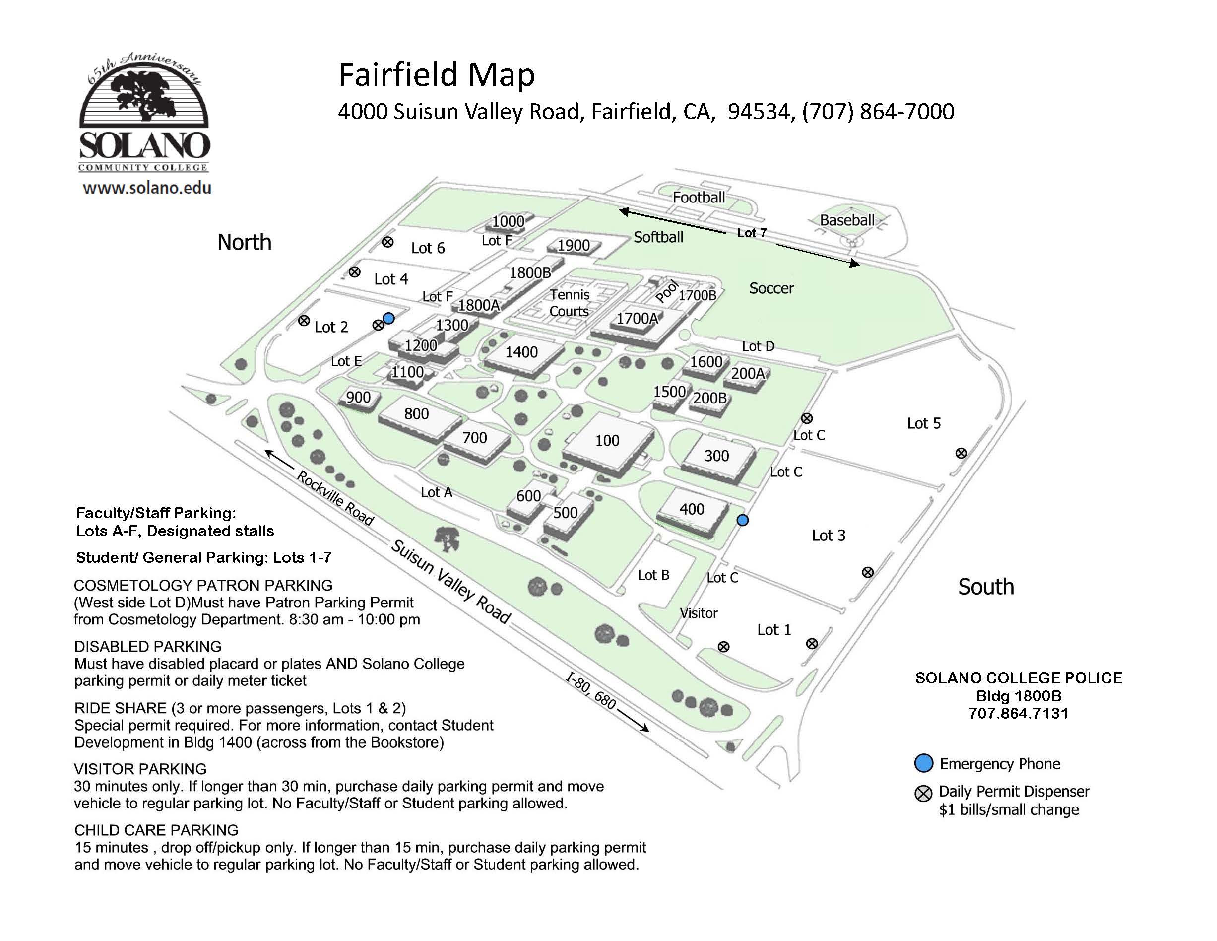 Solano Community College Campus Map Time Zones Map: Solano College Campus Map