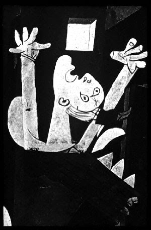 We witnessed the repeated footage of planes slamming into the two towers and the crashing of the buildings to the ground killing thousands, footage of people jumping from great heights, and terrible. Picasso S Guernica 1937