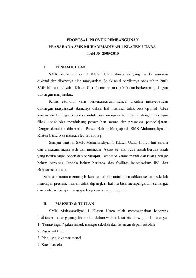 Contoh Proposal Proyek - Berita Jakarta