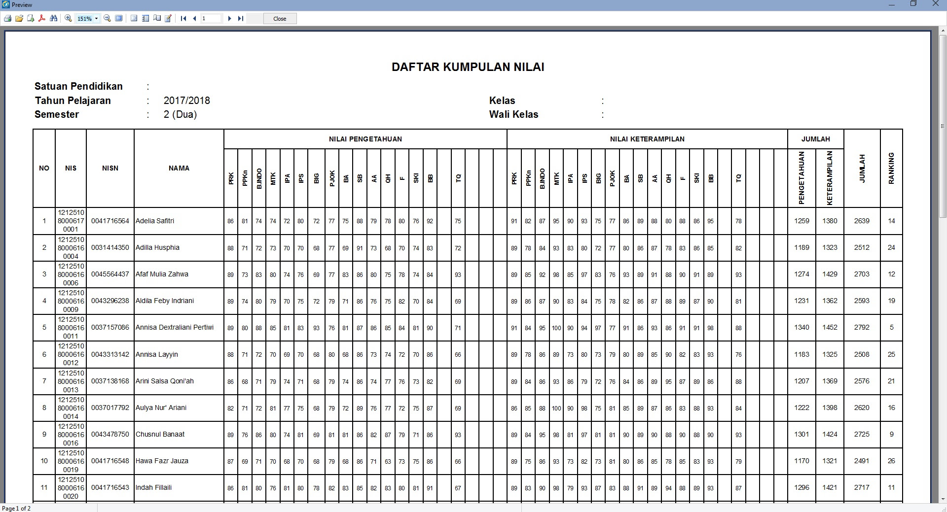 Aplikasi Penilaian Kurikulum 2013 Revisi 2017 2018 Smp Dilengkapi Aplikasi K13 Profesional