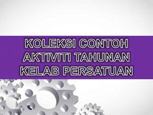 Koleksi Rancangan Aktiviti Tahunan Persatuan Dan Kelab