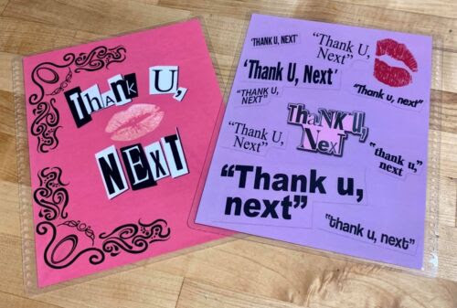 Well it doesn't really look like a font, its like news paper clippings of letters. Office Burn Book Mean Girls Inspired Thank U Next Cover Set 4 Use W Erincondren Plan Office Supplies