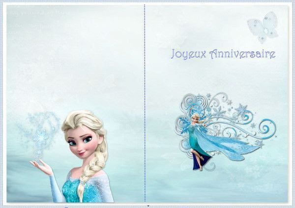 Carte Joyeux Anniversaire A Imprimer Reine Des Neiges Invitation Fiolazoezoey Blog