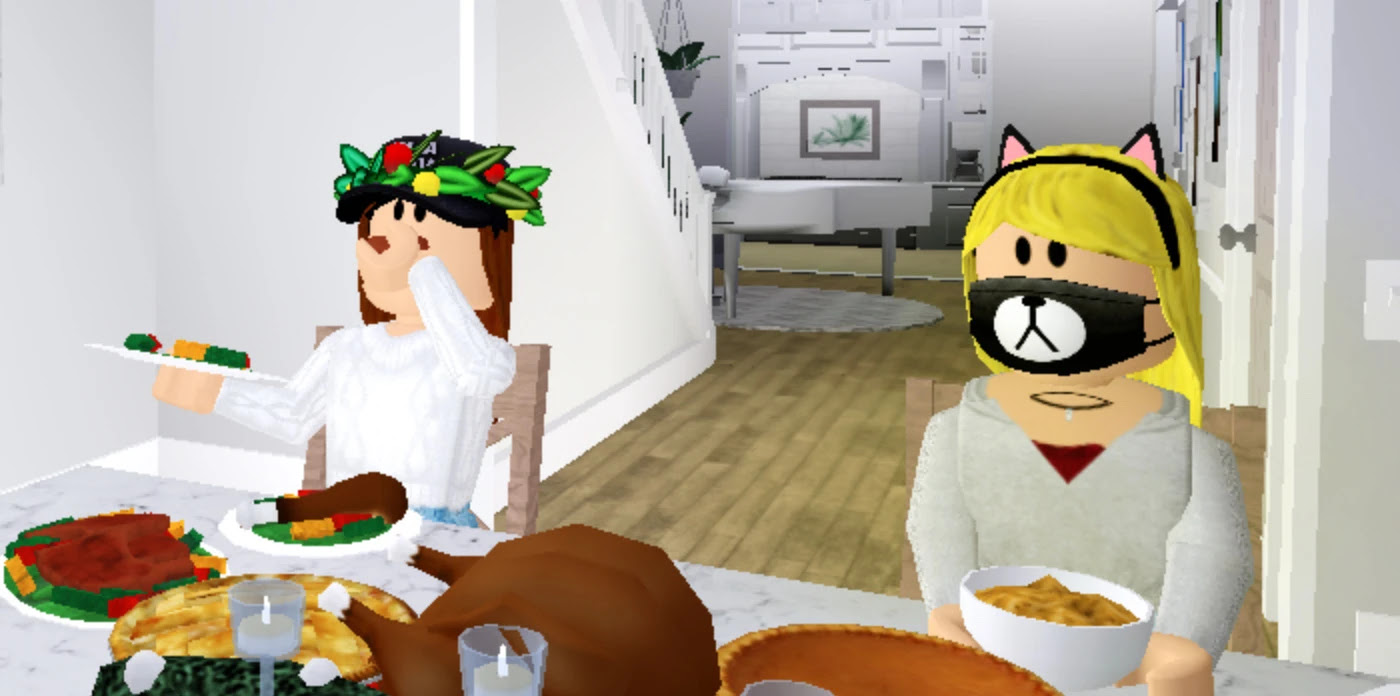 When families and friends usually come together for a special celebration, but it's they also became huge fans of youtuber peetahbread's bloxburg kids series. Roblox Bloxburg Thanksgiving This Is Image By Sarah