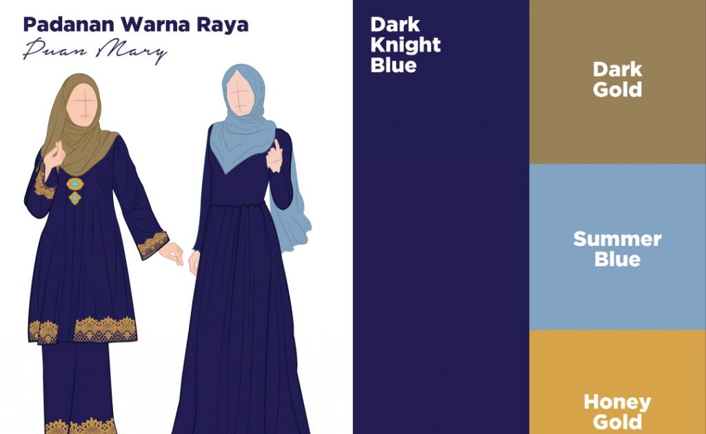 91 Populer Paduan Warna  Navy  Blue Warna  Jilbab