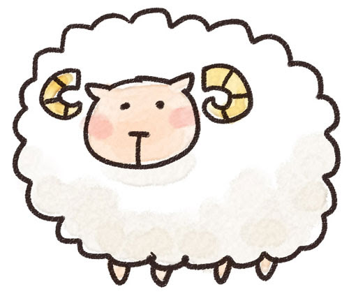 美しい花の画像 無料ダウンロード羊 イラスト フリー 白黒
