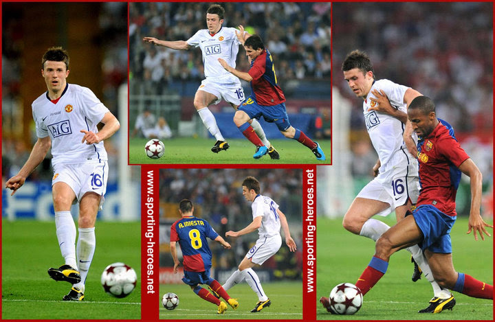 Football daily update sports news top 10. Michael Carrick Uefa Champions League Final 2009 Manchester United Fc